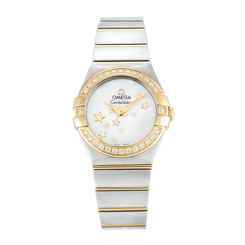 Best AAA Mother of Pearl - White Dial Replica Omega Constellation Ladies 123.25.24.60.05.001-24 MM