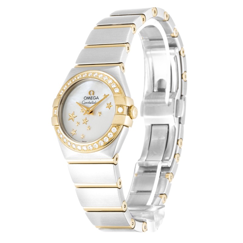 Best AAA Mother of Pearl - White Dial Replica Omega Constellation Ladies 123.25.24.60.05.001-24 MM