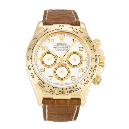 Best AAA White Arabic Dial Replica Rolex Daytona 16518-40 MM