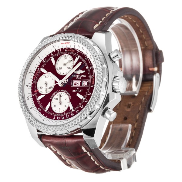 Best AAA Burgundy Baton Dial Replica Breitling Bentley GT A13362-44.8 MM