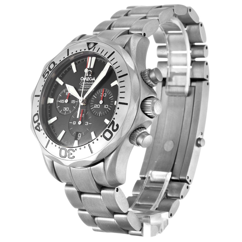 Best AAA Black Baton Dial Replica Omega Seamaster 300m 2293.50.00-41.5 MM