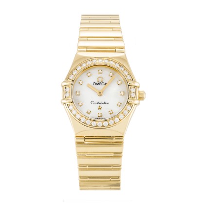 Best AAA Mother of Pearl - White Diamond Dial Replica Omega My Choice Mini 1164.75.00-22.5 MM