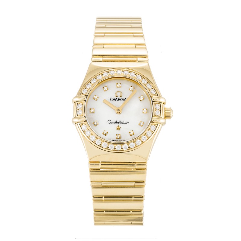 Best AAA Mother of Pearl - White Diamond Dial Replica Omega My Choice Mini 1164.75.00-22.5 MM