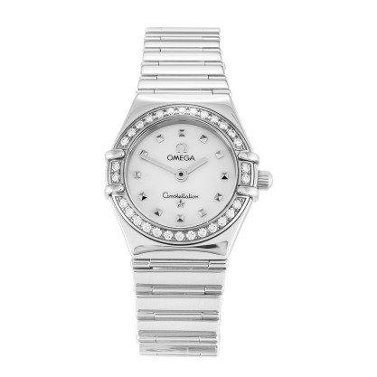 Best AAA Mother of Pearl - White Baton Dial Replica Omega My Choice Mini 1465.71.00-22.5 MM