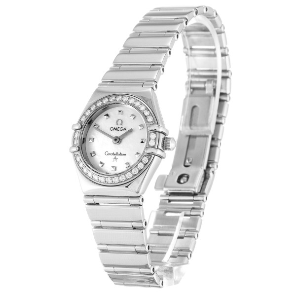 Best AAA Mother of Pearl - White Baton Dial Replica Omega My Choice Mini 1465.71.00-22.5 MM