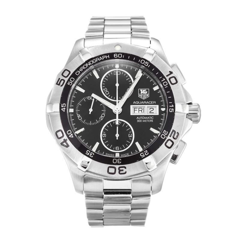 Best AAA Black Baton Dial Replica Tag Heuer Aquaracer CAF2010.BA0815-43 MM