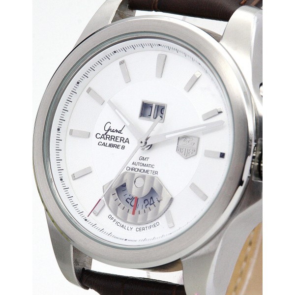 Best AAA Silver Baton Dial Replica Tag Heuer Grand Carrera WAV5112.FC6231-42.5 MM