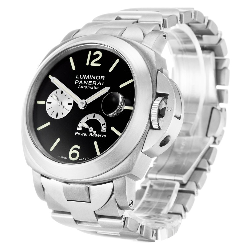 Best AAA AAA Men Black Baton Dial Replica Panerai Luminor Power Reserve PAM00171-44 MM 