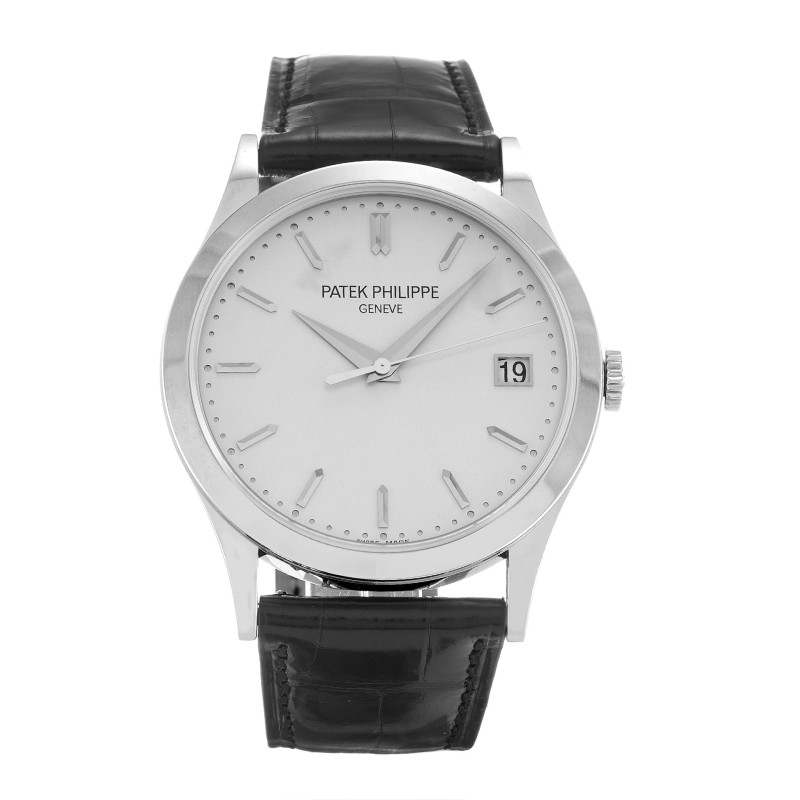 Best AAA Silver Baton Dial Replica Patek Philippe Calatrava 5296G-38 MM