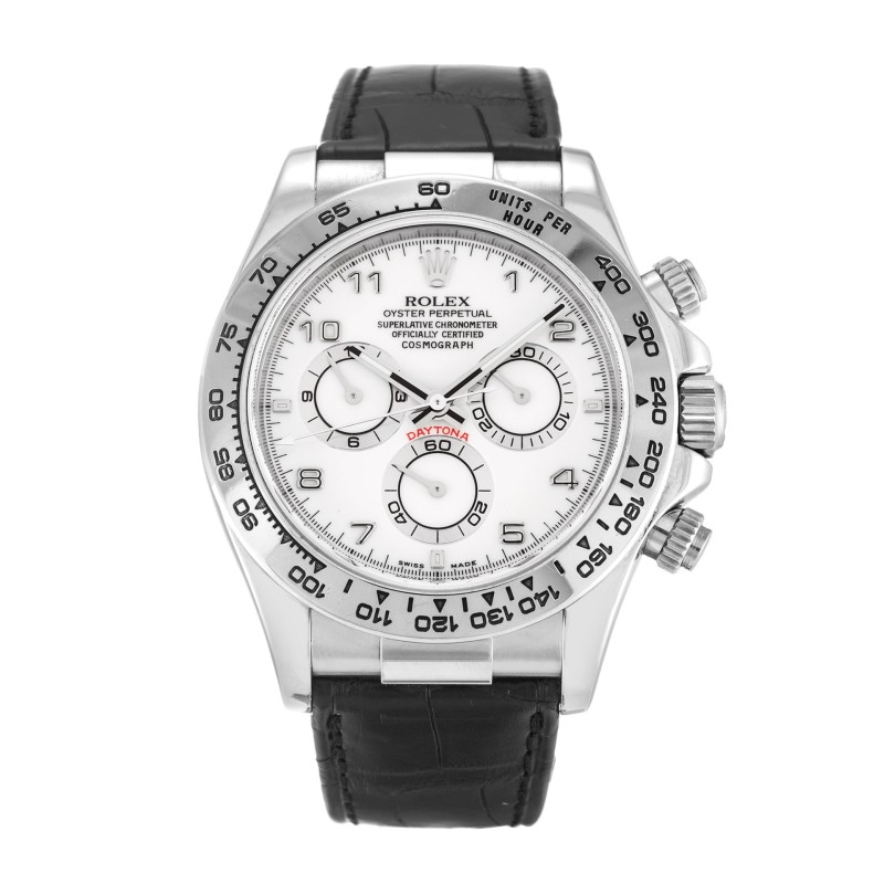 Best AAA White Arabic Dial Replica Rolex Daytona 116519-40 MM