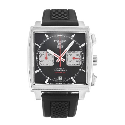 Best AAA Black Baton Dial Replica Tag Heuer Monaco CAW2114.FT6021-39 MM