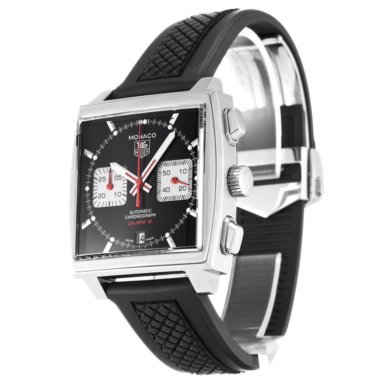 Best AAA Black Baton Dial Replica Tag Heuer Monaco CAW2114.FT6021-39 MM