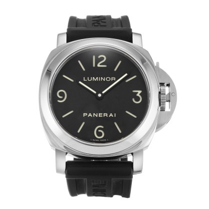 Best AAA Black Auarter Arabic Dial 44 MM Replica Panerai Luminor Base PAM00002-44 MM