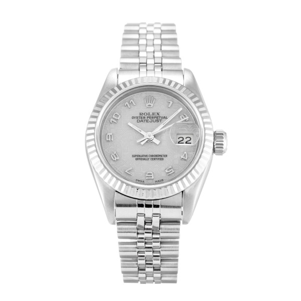 Best AAA Silver Jubilee Arabic Dial Replica Rolex Datejust Lady 69174-26 MM