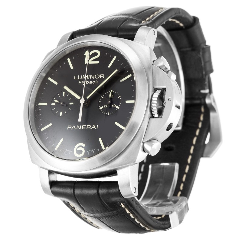 Best AAA AAA  Men Black Baton Dial Replica Panerai Luminor 1950 PAM00361-44 MM 