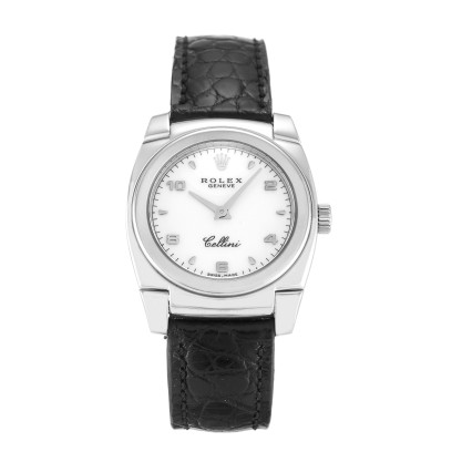 Best AAA White Arabic Dial Replica Rolex Cellini 5310-25 MM