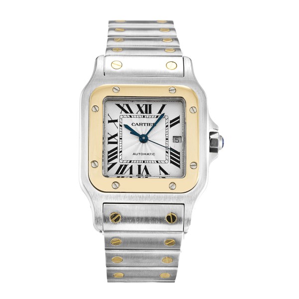 UK Best Silver Roman Numeral Dial Replica Cartier Santos W20052C4-29 MM