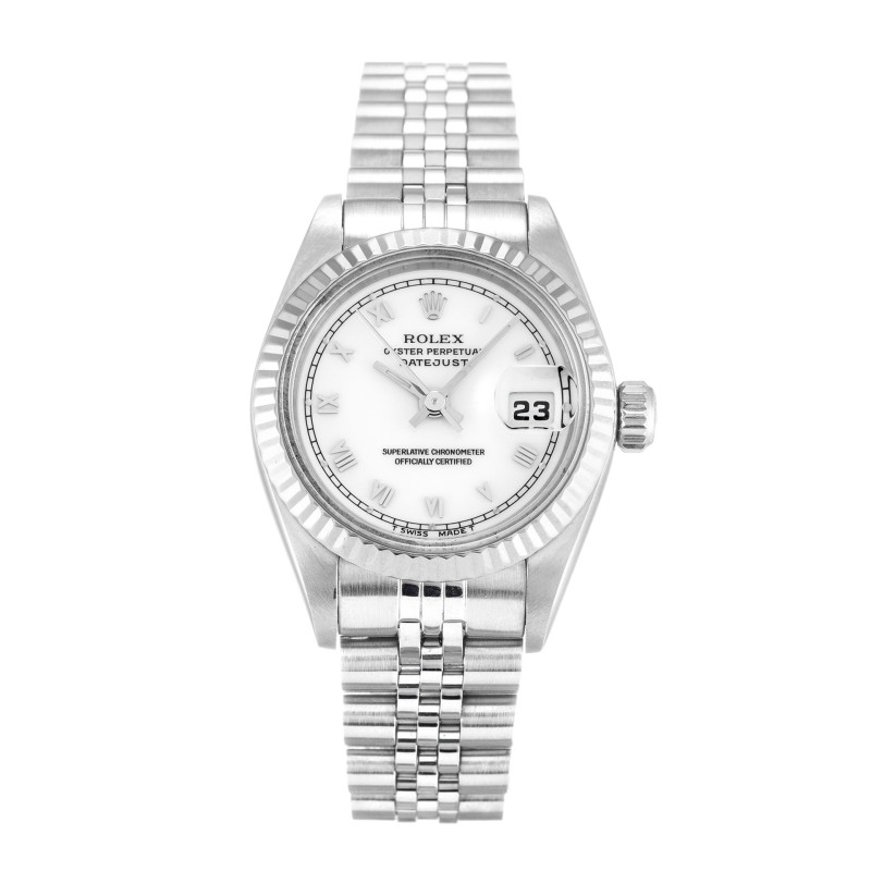 Best AAA White Roman Numeral Dial Replica Rolex Datejust Lady 69174-26 MM