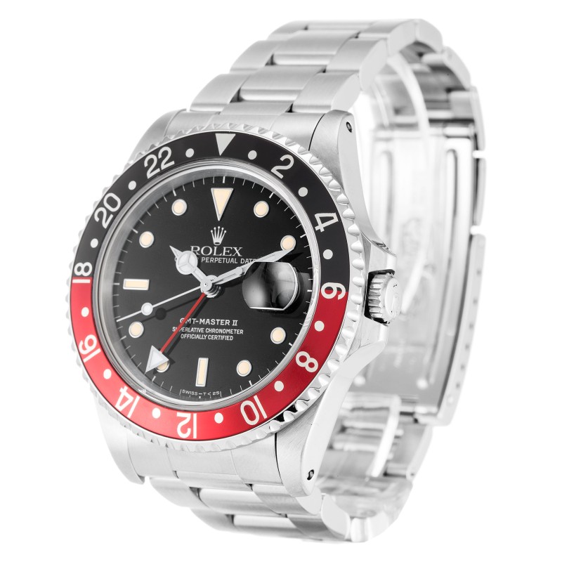 Best AAA Black Dial Replica Rolex GMT Master II 16710-40 MM