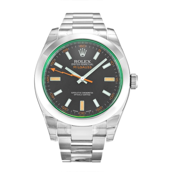 A+ UK Black Baton Dial 40 MM Replica Rolex Milgauss 116400 GV-40 MM