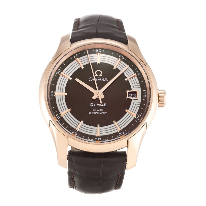 Best AAA Brown Baton Dial Replica Omega De Ville Hour Vision 431.63.41.21.13.001-41 MM