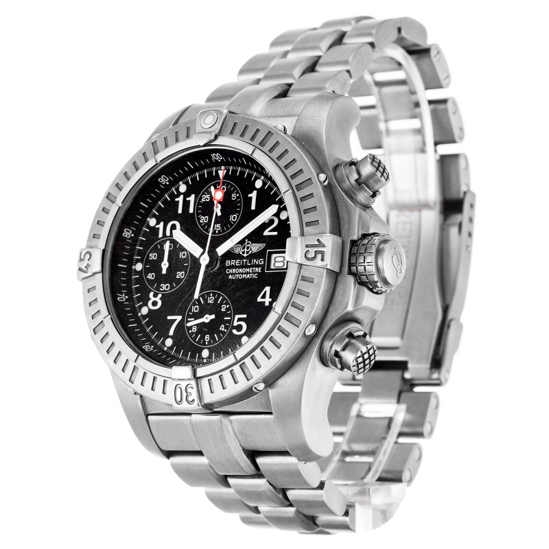 Best AAA Black Arabic Dial Replica Breitling Chrono Avenger E13360-44 MM