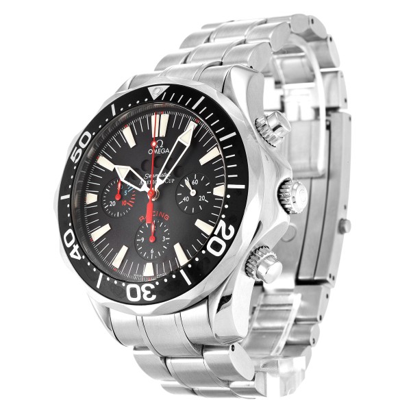 Best AAA Black Baton Dial Replica Omega Seamaster Americas Cup 2869.50.91-44 MM