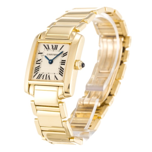 Best AAA Silver Roman Numeral Dial 25 MM Women Replica Cartier Tank Francaise W50002N2-25 MM