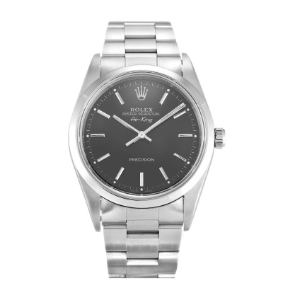 Best AAA Black Baton Dial Replica Rolex Air-King 14000-34 MM