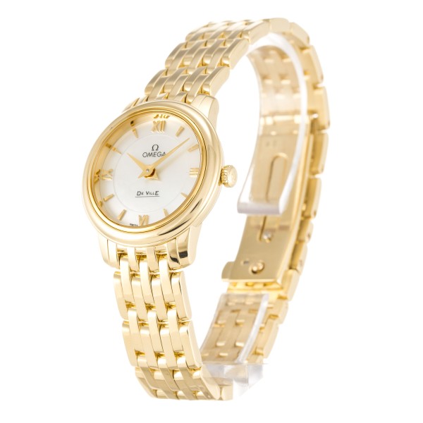 Best AAA Mother of Pearl - White Roman Numeral Dial Replica Omega De Ville Prestige 424.50.24.60.05.001-23 MM