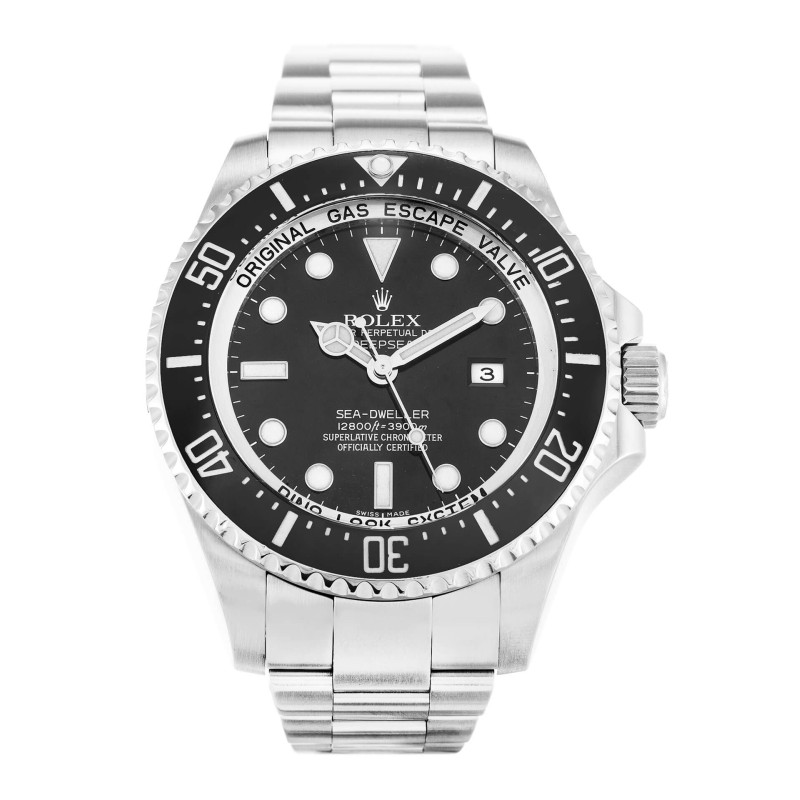 Best AAA Black Dial Replica Rolex Deepsea 116660-44 MM