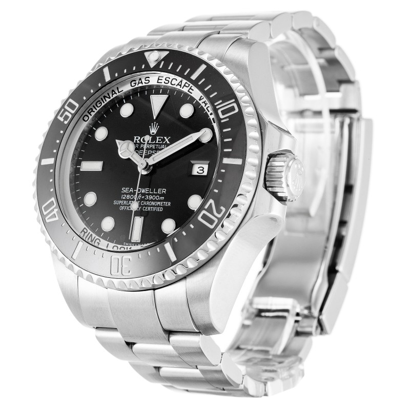 Best AAA Black Dial Replica Rolex Deepsea 116660-44 MM