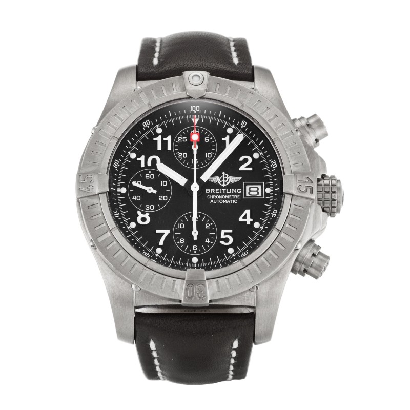 Best AAA Black Arabic Dial Replica Breitling Chrono Avenger E13360-44 MM