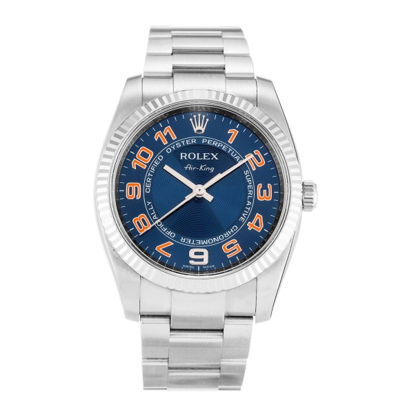 Best AAA Blue Arabic Dial Replica Rolex Air-King 114234-34 MM