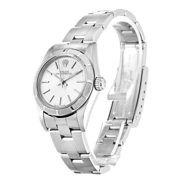 Best AAA Silver Baton Dial Replica Rolex Lady Oyster Perpetual 67230-26 MM