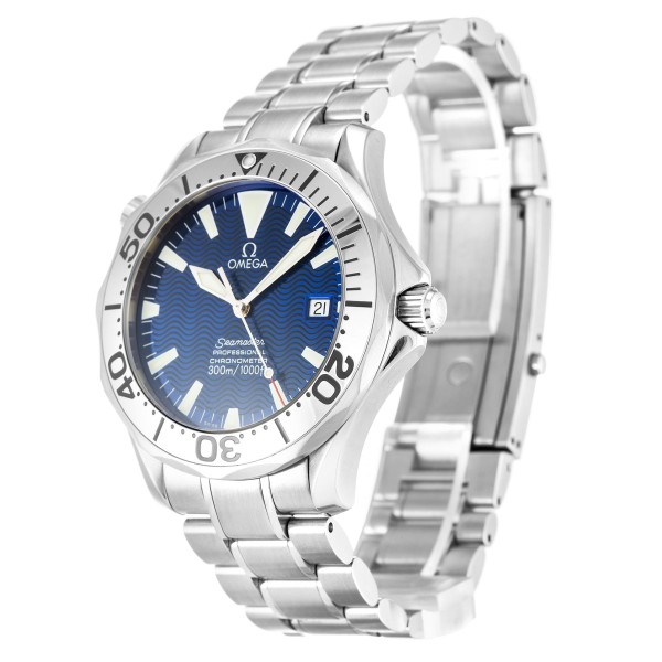 Best AAA Blue Baton Dial Replica Omega Seamaster 300m 2255.80.00-41 MM