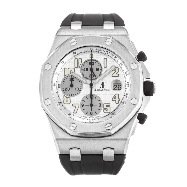 Best AAA White Arabic Dial Replica Audemars Piguet Royal Oak Offshore 26020ST.OO.D001IN.02.-42 MM