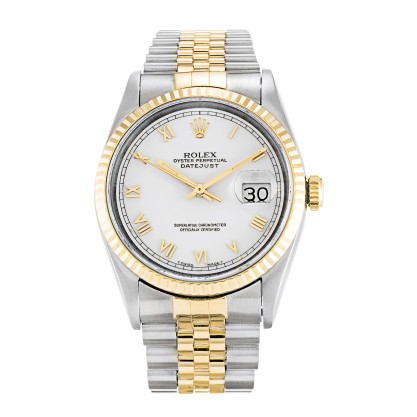 Best AAA White Roman Numeral Dial Replica Rolex Datejust 16233-36 MM