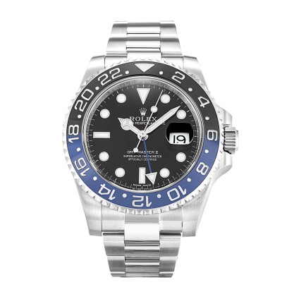 Best AAA Black Baton Dial Replica Rolex GMT Master II 116710 BLNR-40 MM