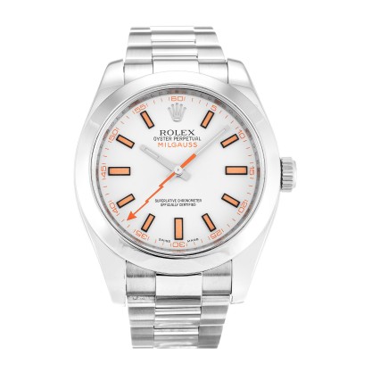 A+ UK White Baton Dial Replica Rolex Milgauss 116400-40 MM