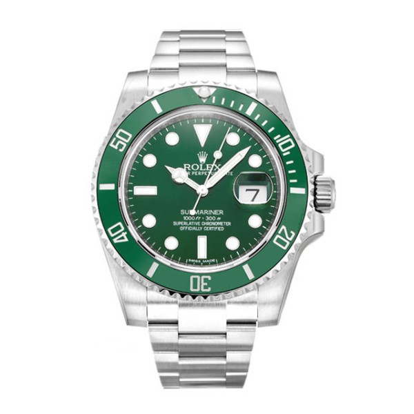 Best AAA Green Dial 40 MM Replica Rolex Submariner 116610 LV-40 MM