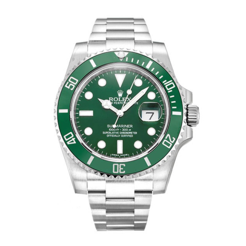 Best AAA Green Dial 40 MM Replica Rolex Submariner 116610 LV-40 MM