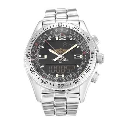 AAA Black Quarter Arabic Dial Replica Breitling B1 A68362-42 MM