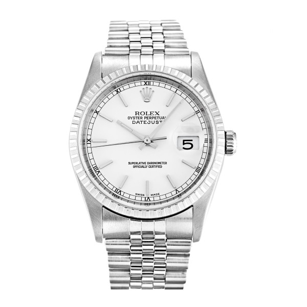 Best AAA White Baton Dial Women 36 MM Replica Rolex Datejust 16220-36 MM