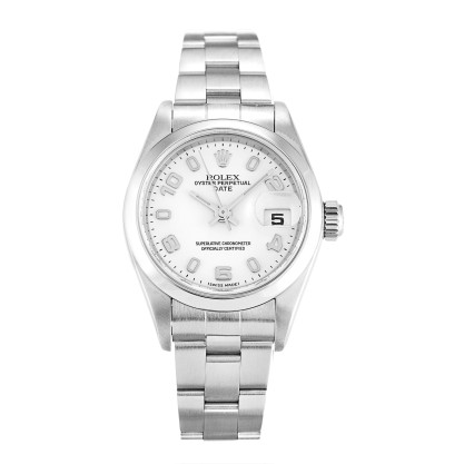 A+ UK White Arabic Dial 26 MM Women Replica Rolex Datejust Lady 79160-26 MM