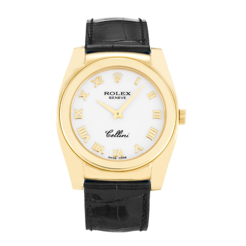 Best AAA White Roman Numeral Dial Replica Rolex Cellini 5320/8 -35 MM