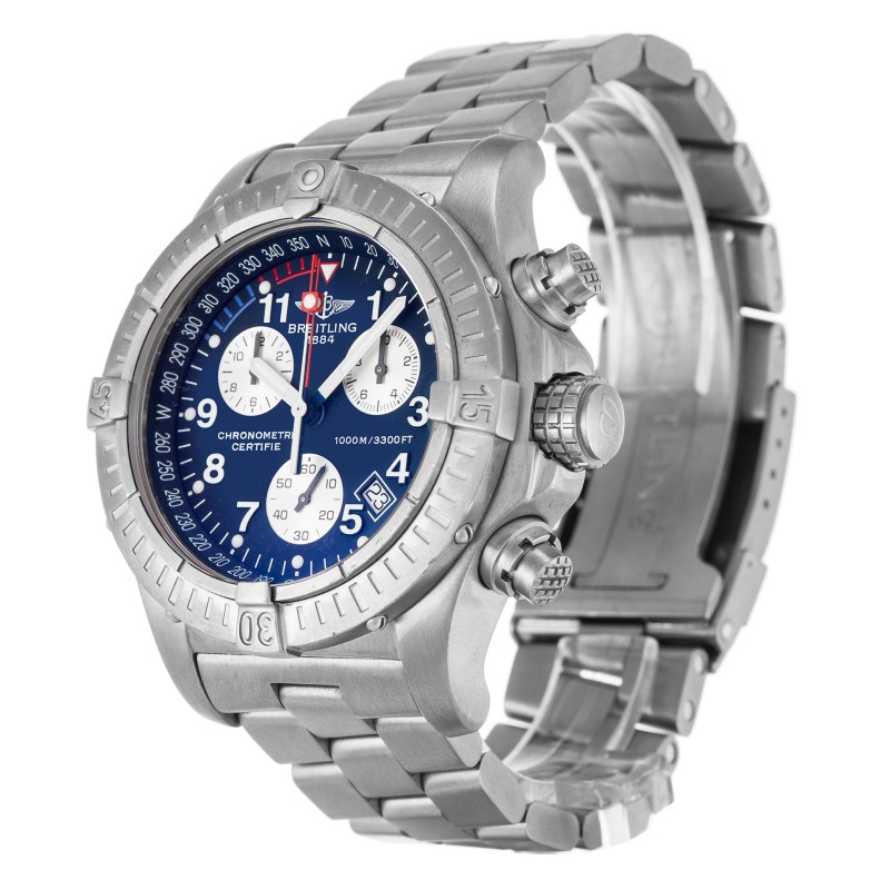 Best AAA Blue Arabic Dial Replica Breitling Chrono Avenger M1 E73360-44 MM