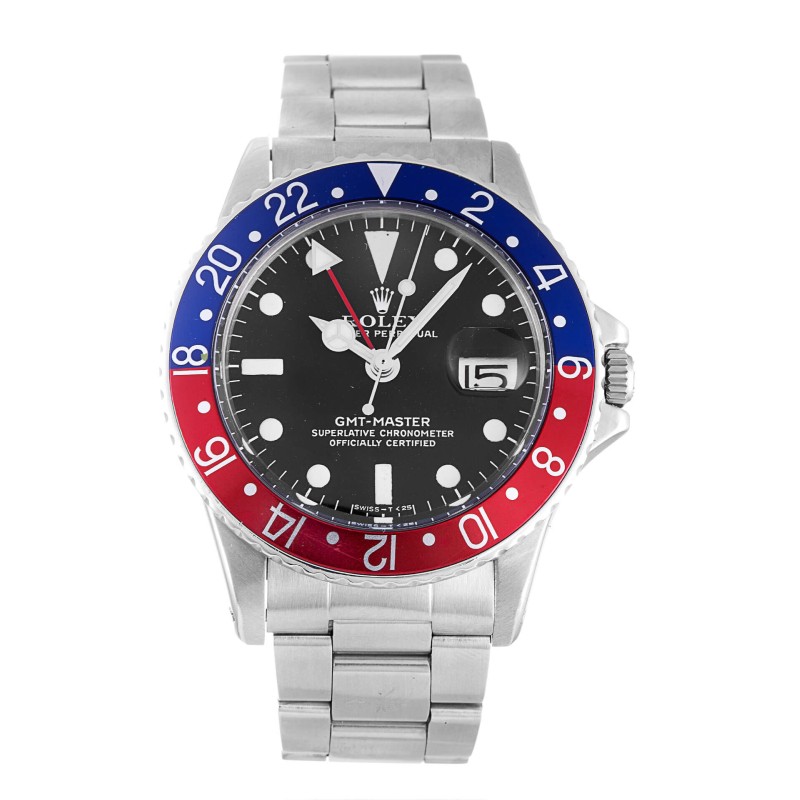 UK Best Black Dial Replica Rolex GMT Master 1675-40 MM