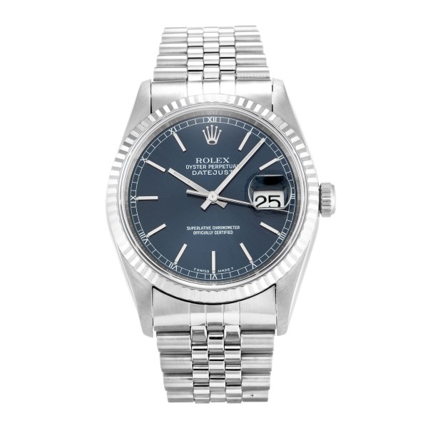 Best AAA Blue Baton Dial Replica Rolex Datejust 16234-36 MM