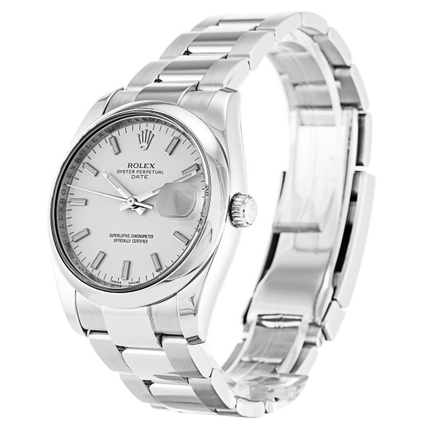 Best AAA White Baton Dial Replica Rolex Oyster Perpetual Date 115200-34 MM